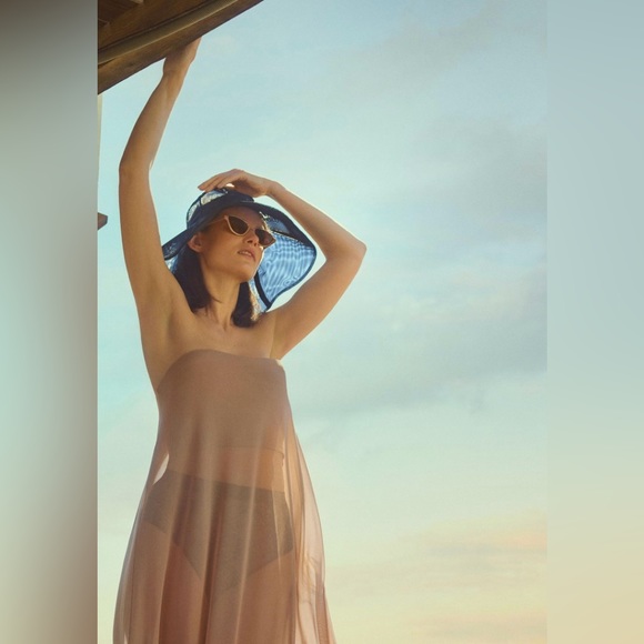 Anthropologie Tulle Bucket Hat - sold out online - NWT - Picture 2 of 5